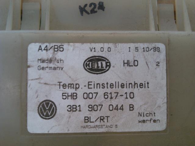 Varmeapparat betjening til VW Bora 1999-2005  (5HB007044B|3B1907044B|)