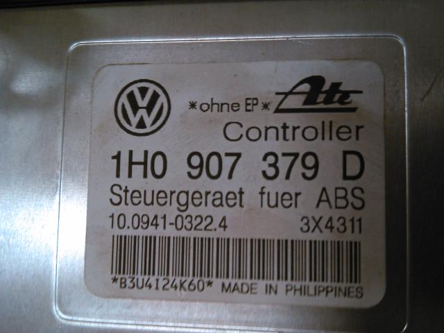 Styreenhet ABS til VW Passat 1994-1996 (B4) (B4) (ATE|10.0941-0353.4|1H0907379D|)