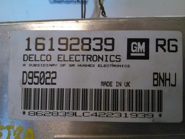 Styreenhet motor til Opel Astra F 1992-1997  (DELCO|16192839|D95022|)