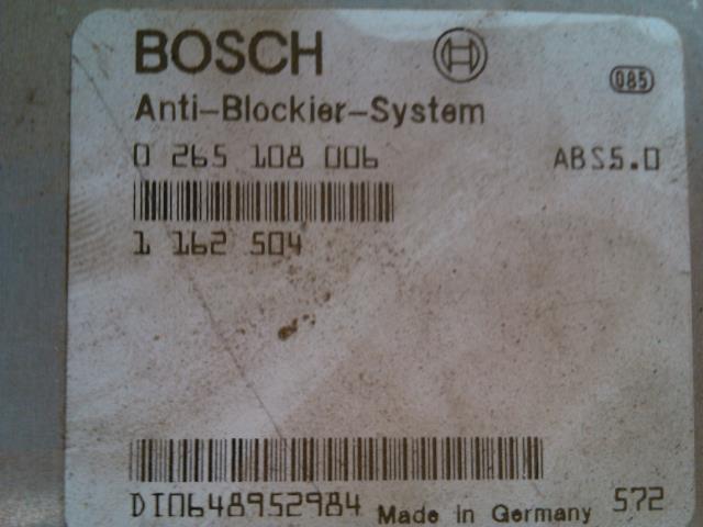 Styreenhet ABS til BMW 5-Serie 1988-1996 (E34) (E34) (BOSCH|0 265 108 006|)