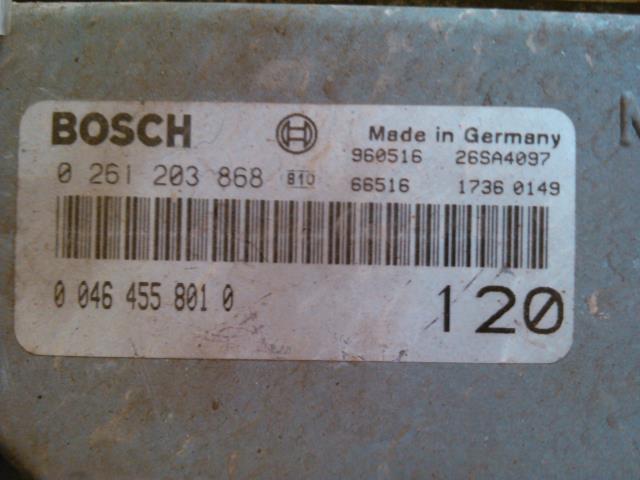 Styreenhet forgasser til Fiat Bravo/Brava 1996-2001  (BOSCH|0 261 203 868|)