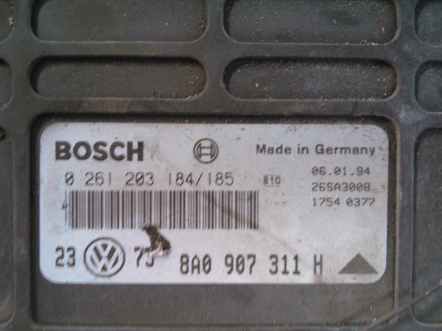 Styreenhet forgasser til VW Golf III 1992-1997  (BOSCH|0261203184/185|8A097311H|)