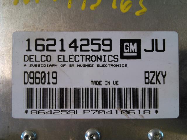 Styreenhet motor til Opel Astra F 1992-1997  (DELCO|1621 14 259|D96019.|)