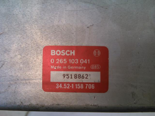 Styreenhet ABS til BMW 3-Serie 1983-1993 (E30) (E30) (BOSCH|0 265 103 041|9518862|34.52-1 158 706)