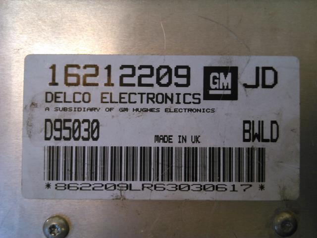 Styreenhet forgasser til Opel Corsa B 1993-2000 (DELCO|16212209|)