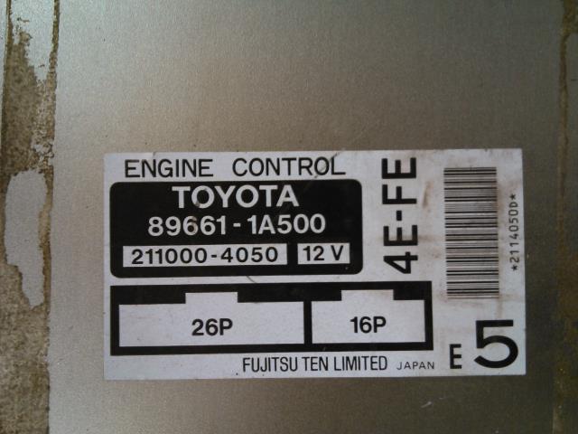 Styreenhet motor til Toyota Corolla 1993-1997  (89661-1A|500.2110004050|)