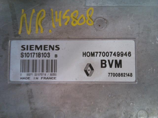 Styreenhet forgasser til Renault 19 1990-1996  (SIEMENS|S101718103|7700862148|)