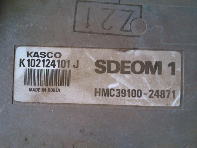 Styreenhet motor til Hyundai Pony 1990-1995  (SIEMENS|K102124101J|HMC39100-24871.|)