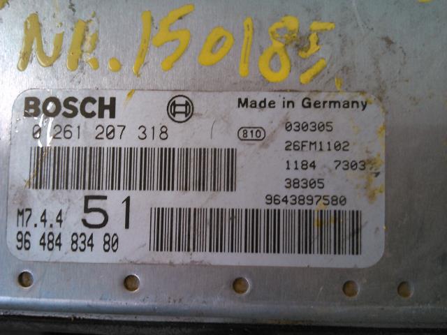 Styreenhet motor til Citroën Xsara 2000-2004 (Fase 2)  (BOSCH|0261207318|9648483480|)