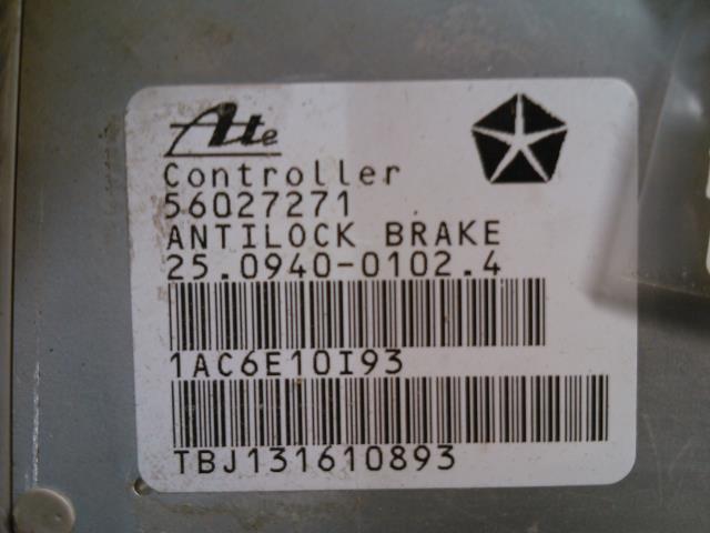 Styreenhet ABS til Jeep Cherokee 1997-2001 (Type II, Fase 2)  (ATE|506027271|)