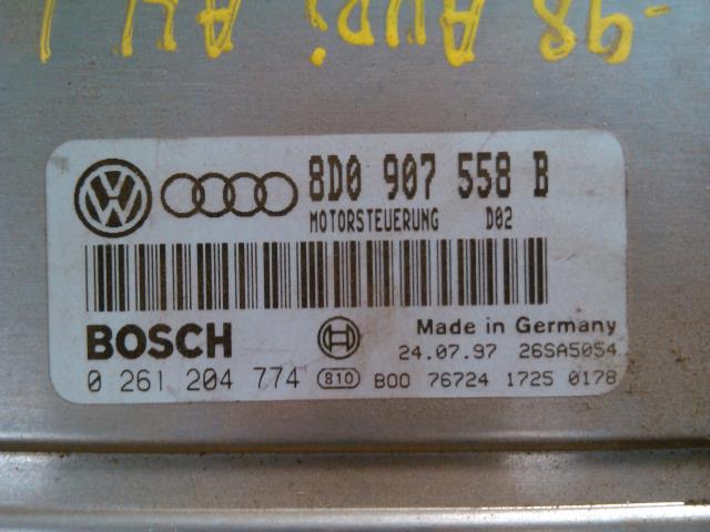 Styreenhet motor til Audi A4 1995-1999 (Type I, Fase 1) (B5) (B5) (BOSCH|0 261 204 774|8D0 907 558B|)