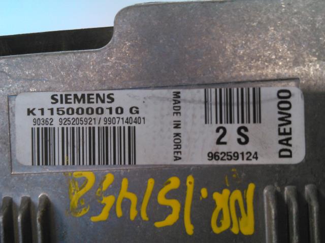 Styreenhet motor til Daewoo Matiz 1999-2005  (SIEMENS|K 115000010 G|96259124|)