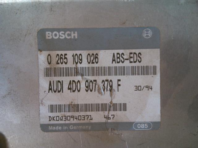 Styreenhet ABS til Audi A6 1994-1997 (Type I) (C4) (C4) (BOSCH|0265109026 ABS|4DO907379F|)