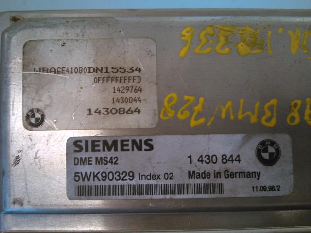 Styreenhet motor til BMW 7-Serie 1993-2001 (E38) (E38) (SIMENS|DMEMS42 1430844|5WK90329|1430864)
