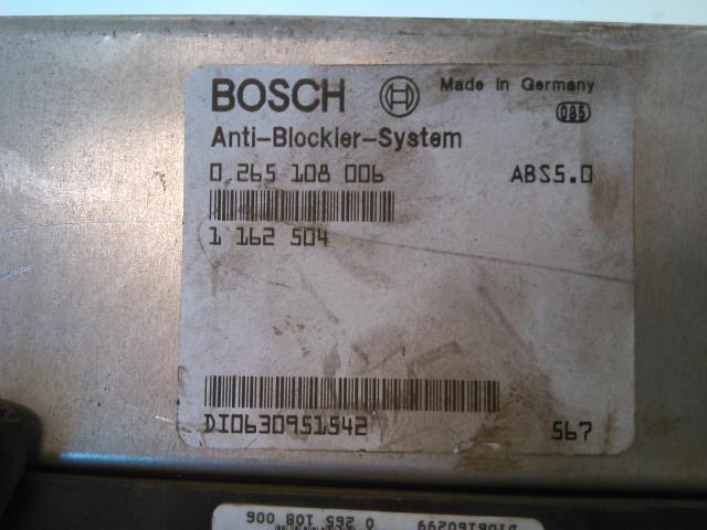 Styreenhet ABS til BMW 5-Serie 1988-1996 (E34) (E34) (BOSCH|0265108006|1162504|)