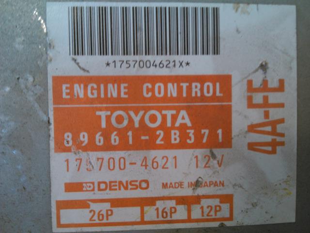 Styreenhet motor til Toyota Carina E 1992-1997  (TOYOTA|89661-2B371|175700-4621|)