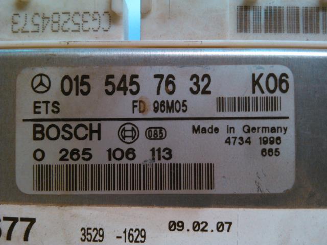 Styreenhet diverse til Mercedes E-Klasse 1995-2000 (Fase 1) (W210) (W210) (BOSCH|0155457632|0265106113|)