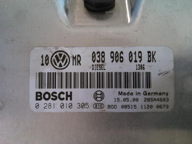Styreenhet motor til VW Passat 1997-2000 (B5,3B) (B5,3B) (BOSCH|0 281 010 305|038 906 019 BK|)