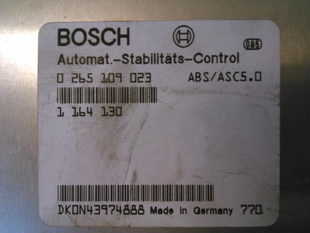 Styreenhet ABS til BMW 5-Serie 1996-2003 (E39) (E39) (BOSCH|0 265 109 023|1164130|)