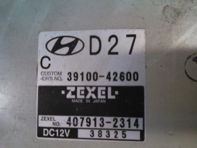 Styreenhet motor til Hyundai H-1 1998-2005 (Type I, Fase 1)  (ZEXEL|39100|407913-2314|)
