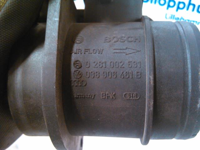 Luftmengde/luftmassemåler til VW Touran 2003-2006 (Type I, Fase 1)  (BOSCH|0281 002 531|038 906 461B|)