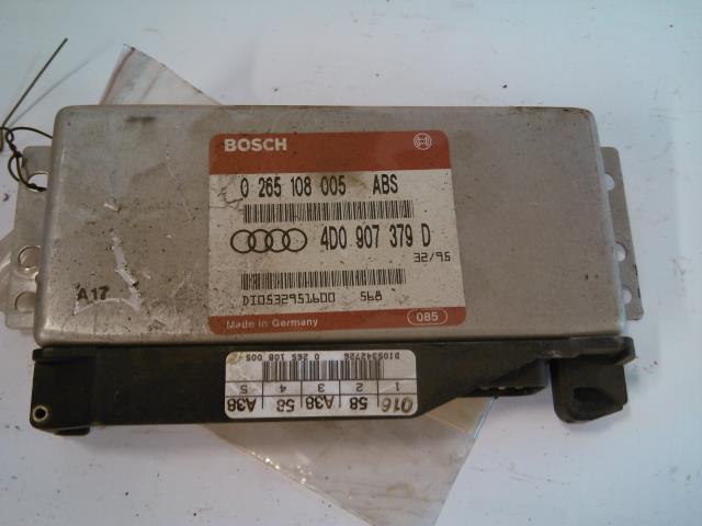 Styreenhet ABS til Audi A4, 1995-1999 (Type I, Fase 1) (B5) (B5) (BOSCH|0265108005 ABS)