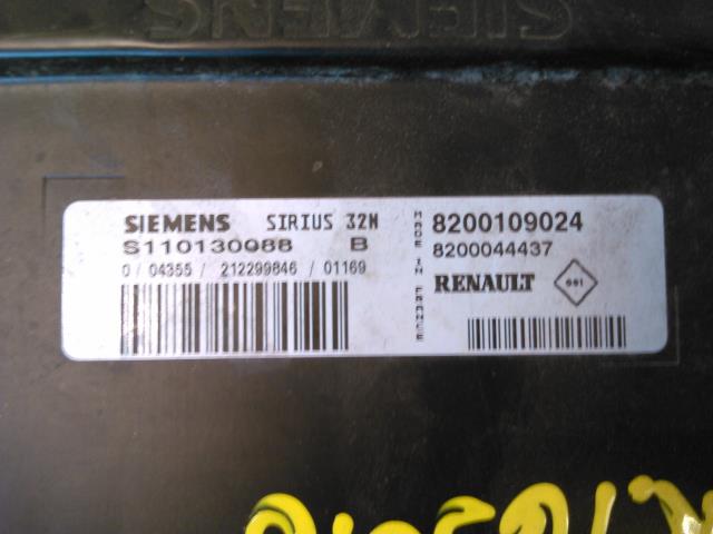 Styreenhet motor til Renault Kangoo 1998-2003 (Type I, Fase 1)  (SIMENS|S110130088|)