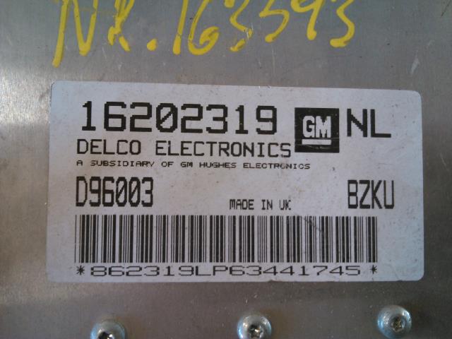 Styreenhet motor til Opel Vectra B 1996-2001  (DELCO EL|16202319|D96003|)