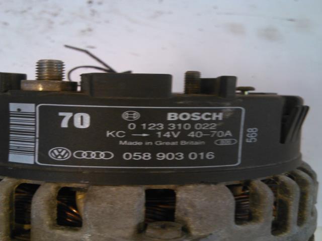 Dynamo til Audi A4 1995-1999 (Type I, Fase 1) (B5) (B5) (BOSCH|0 123 310 022|)