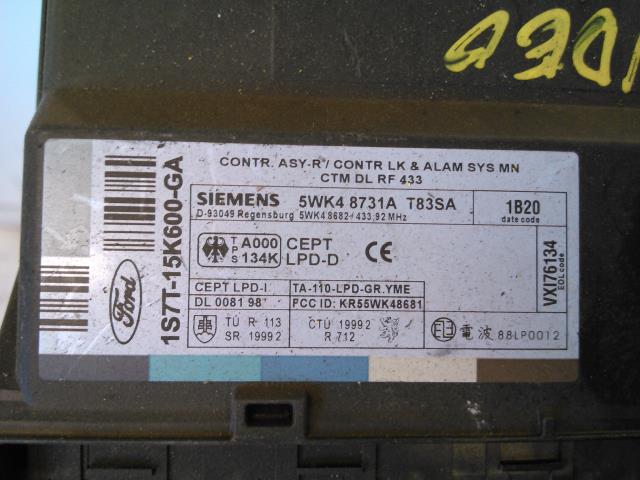 Styreenhet diverse til Ford Mondeo 2001-2007 (Type III) (SIEMENS|5WK4 8731A|)