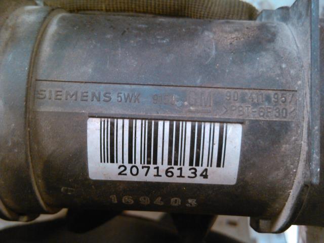 Luftmengde/luftmassemåler til Opel Astra F 1992-1997  (SIEMENS|90 411 957|)