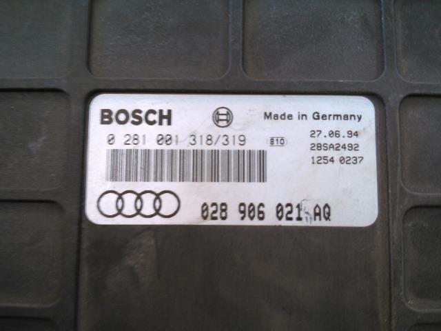 Styreenhet motor til Audi 80 1992-1995 (BOSCH|0 281 001 318|0 281 001 318/319|)