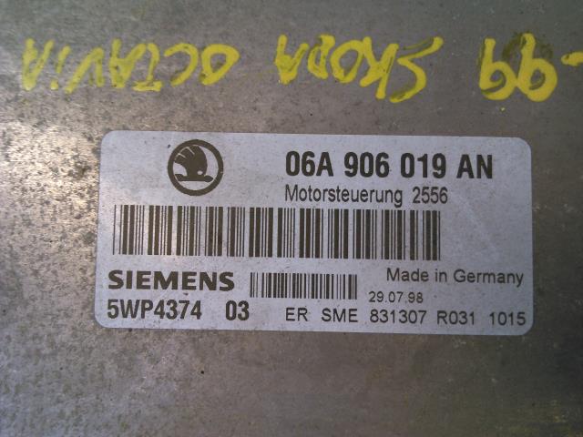 Styreenhet motor til Škoda Octavia 1997-2000 (Type I, Fase 1)  (SIEMENS|5WP437403|06A 906 019 AN|)