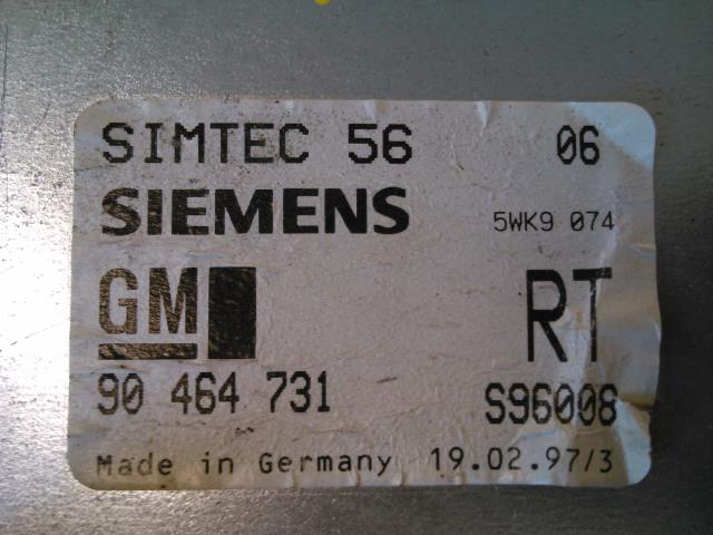 Styreenhet motor til Opel Vectra B 1996-2001  (SIEMENS|90 464 731.|)