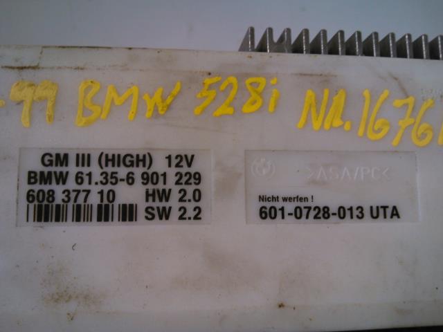 Styreenhet diverse til BMW 5-Serie 1996-2003 (E39) (E39) (BMW|61.35-6 901 229|608 377 10|)