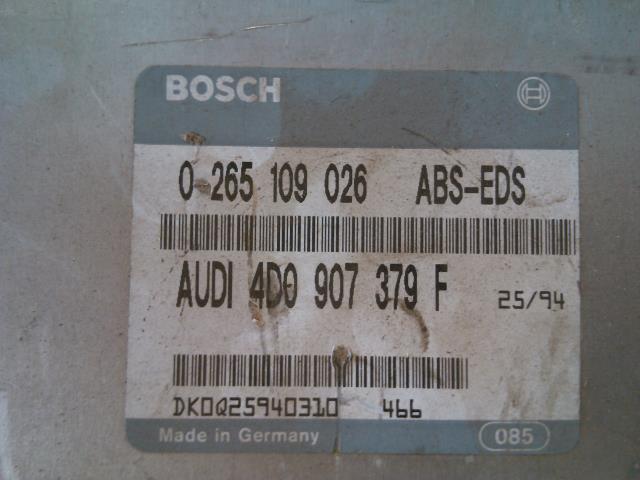 Styreenhet ABS til Audi A6 1994-1997 (Type I) (C4) (C4) (BOSCH|0265 109 026|4DO 907 379 F|)