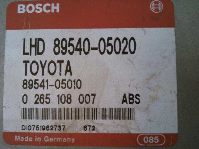 Styreenhet ABS til Toyota Carina E 1992-1997  (BOSCH|0256108007|0 265 108 007|)