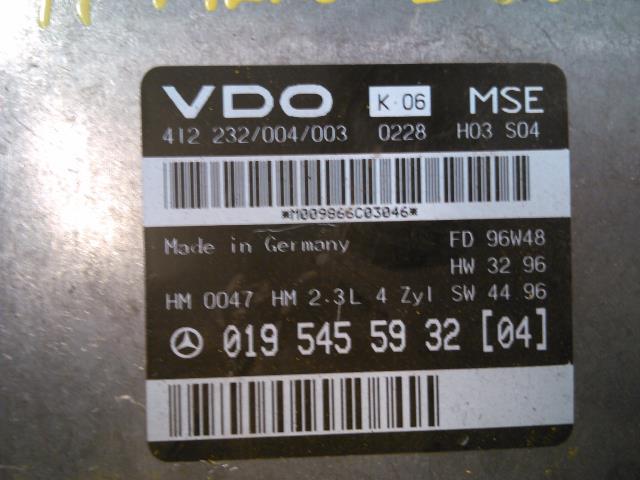 Styreenhet motor til Mercedes E-Klasse 1995-2000 (Fase 1) (W210) (W210) (VDO|412 232/004/003|019 545 59 32 (04)|)