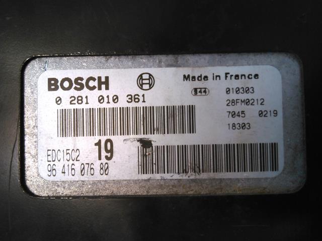 Styreenhet motor til Peugeot 406 1999-2004 (Fase 2)  (BOSCH|0 281 010 361|)