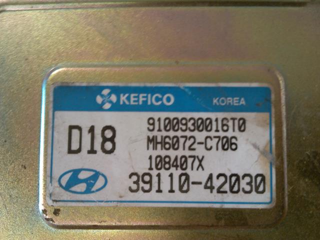 Styreenhet diverse til Hyundai H-1 1998-2005 (Type I, Fase 1)  (KRFICO|9100930016T0|MH6072-C706|39110-42030)