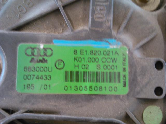 Varmeapparat motor til Audi A4 2001-2004 (Type II) (B6) (B6) (VALEO|8E1820021A|)