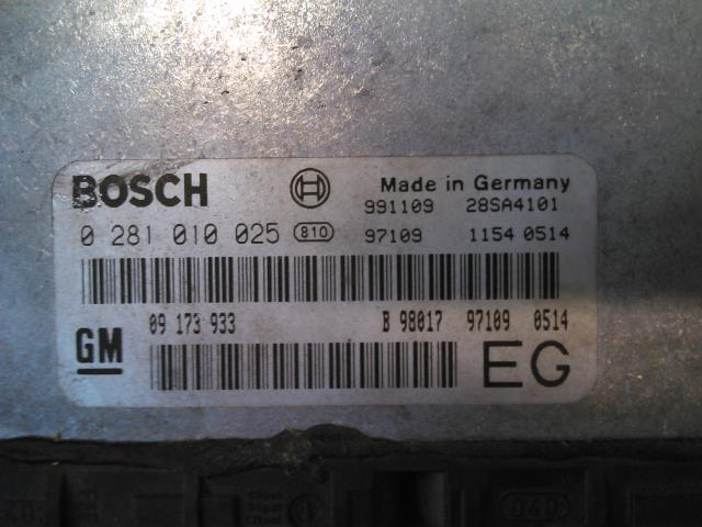 Styreenhet motor til Opel Frontera B 1998-2003  (BOSCH|0 281 010 025|)
