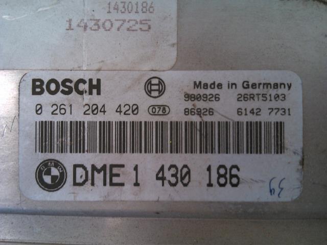 Styreenhet motor til BMW 3-Serie 1998-2005 (E46) (E46) (BOSCH|061204420|DME1430168|)