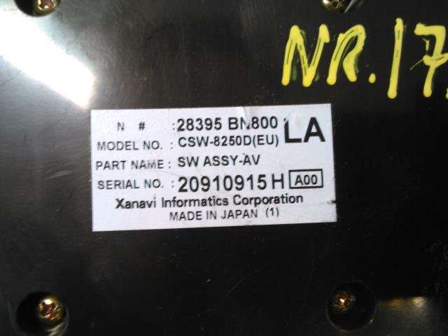 Varmeapparat betjening til Nissan Almera 2003-2006 (Fase 2) (N16) (N16) (XANAVI|28395 BN800  LA|)