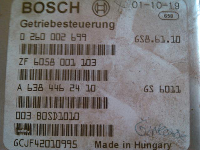 Styreenhet girkasse til Mercedes Vito/Viano 1996-2003 (W638) (W638) (BOSCH|0 260 002 699|638 446 24 10|6058 001 103)