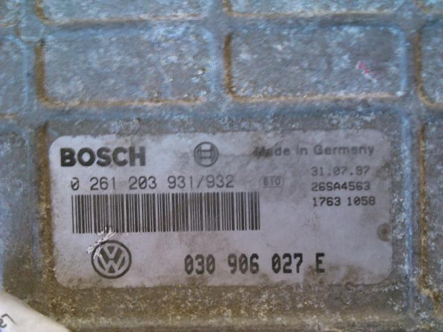 Styreenhet motor til VW Polo 1994-1999 (Type III, Fase 1)  (BOSCH|0261203931/932|030906027E|)