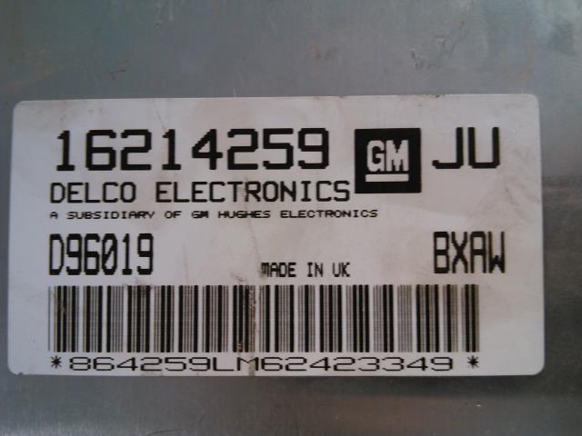 Styreenhet motor til Opel Astra F 1992-1997  (DELCO|16214259|864259LM62423349|D96019)