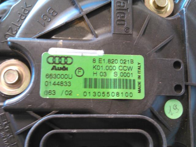 Varmeapparat motor til Audi A4 2001-2004 (Type II) (B6) (B6) (VALEO|8E1.820.021 B|)