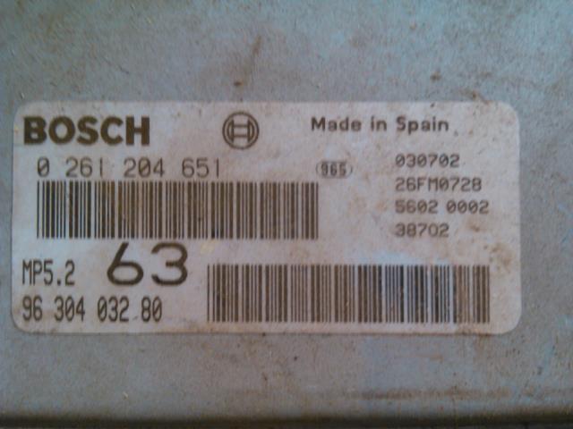 Styreenhet motor til Citroën Xantia 1993-1998  (BOSCH|0 261 204 651|)