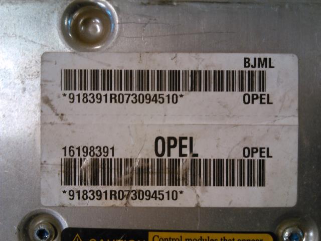 Styreenhet diverse til Opel Sintra 1997-2000  (OPEL|16198391|918391R073094510.|)